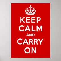 Keep Calm and Carry On Poster