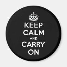 Keep Calm And Carry On Refrigerator Magnets
