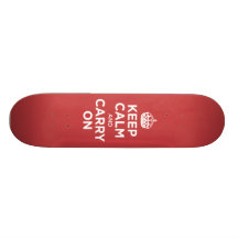 Keep Calm and Carry on Skateboard Deck