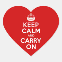 Keep Calm and Carry On Sticker