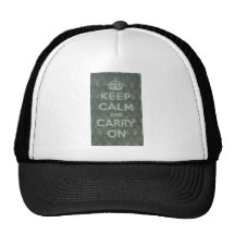 Keep Calm And Carry On Trucker Hat