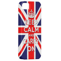 keep calm and carry on Union Jack flag iPhone 5 Case
