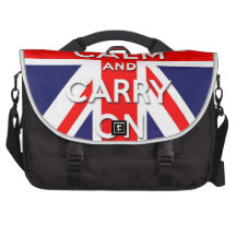 keep calm and carry on Union Jack flag Commuter Bags