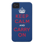 keep calm and carry on usa flag iPhone 4 case