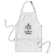 Keep Calm and Carry Yarn Aprons
