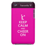 Keep Calm and Cheer On, Cheerleader Pink iPod Touch Case-Mate Case