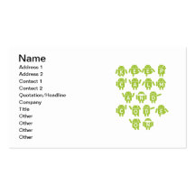 Keep Calm And Code On Software Developer Bugdroid Business Card Template