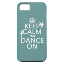 Keep Calm and Dance On (ballet) (all colours) iPhone 5 Cover