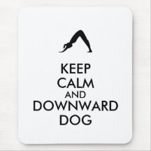 Keep Calm and Downward Dog Mousemats