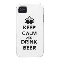 Keep calm and drink beer Case-Mate iPhone 4 cases