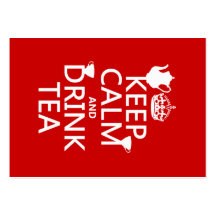 Keep Calm and Drink Tea - All Colours Business Card Templates