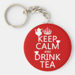 Keep Calm and Drink Tea - All Colours Key Chain