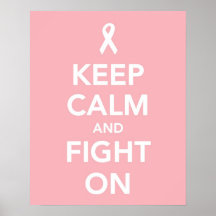 Keep Calm and Fight On Poster