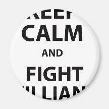 Keep Calm and Fight Villians Refrigerator Magnets