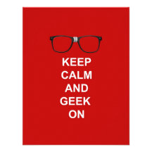 Keep Calm And Geek On Custom Invite
