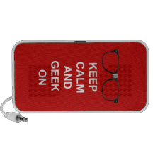 Keep Calm And Geek On iPod Speaker