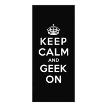 Keep Calm and Geek On Personalized Invitations
