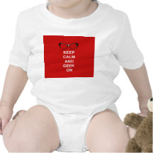 Keep Calm and Geek On Tshirts