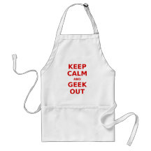 Keep Calm and Geek Out Apron