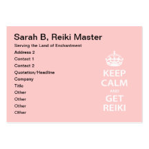 Keep Calm and Get Reiki Business Cards