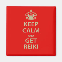 Keep Calm and Get Reiki Refrigerator Magnets