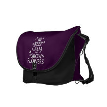 Keep Calm and Grow Flowers (In all colours) Commuter Bag
