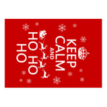 Keep Calm and Ho Ho Ho - Christmas/Santa Business Card Templates