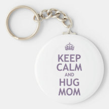 Keep Calm and Hug Mum Keychain