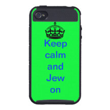 Keep calm and Jew on Iphone case iPhone 4 Covers