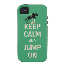 Keep Calm and Jump On Horse iPhone 4/4S Case