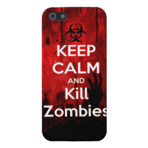 keep calm and kill zombies iPhone 5 case