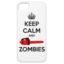 keep calm and kill zombies iPhone 5 cases