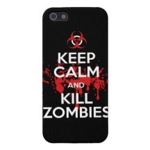 keep calm and kill zombies iPhone 5 covers