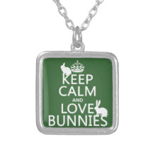 Keep Calm and Love Bunnies - all colours Jewelry