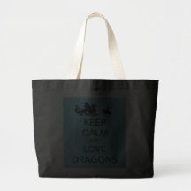 Keep Calm and Love Dragons Bags