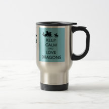 Keep Calm and Love Dragons Mug