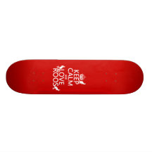 Keep Calm and Love 'Roos (kangaroo)  - all colours Custom Skate Board