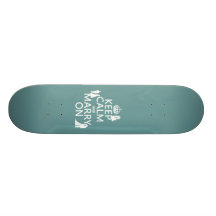 Keep Calm and Marry On (any colour background) Skate Board Decks