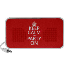 Keep Calm and Party On (in any colour) iPhone Speaker