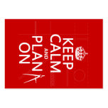 Keep Calm and Plan On (in any colour) Business Card