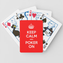 Keep Calm and Poker On Card Deck