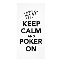 Keep calm and Poker on Picture Card