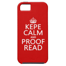 Keep Calm and Proofread (kepe) (in any colour) iPhone 5 Covers