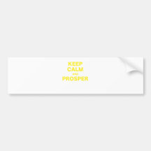Keep Calm and Prosper Bumper Stickers