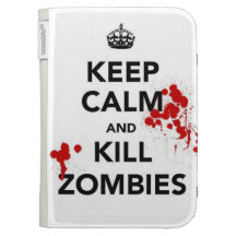 Keep Calm and read on carry on book paper Kindle Folio Case