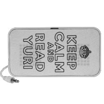 Keep Calm and Read Yuri Laptop Speaker