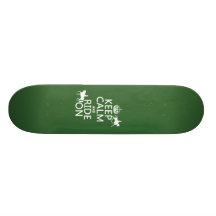 Keep Calm and Ride On - horses, all colours Skateboard Decks