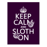 Keep Calm and Sloth On Postcards