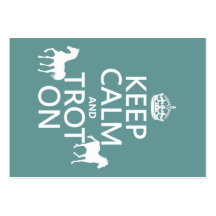 Keep Calm and Trot On - Horses - All Colours Business Card Template