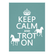 Keep Calm and Trot On - Horses - All Colours Personalised Invite